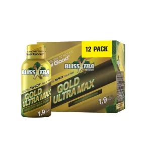 Blissxtra 1.9oz shot GOLD ULTRA MAX 12 pack